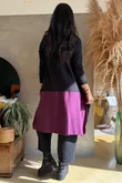 Agata Longline Split Side Knit Blackcurrant